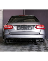 Mercedes C W205 S205 2014-2018 Diffusore Posteriore Linea AMG - autorivallo