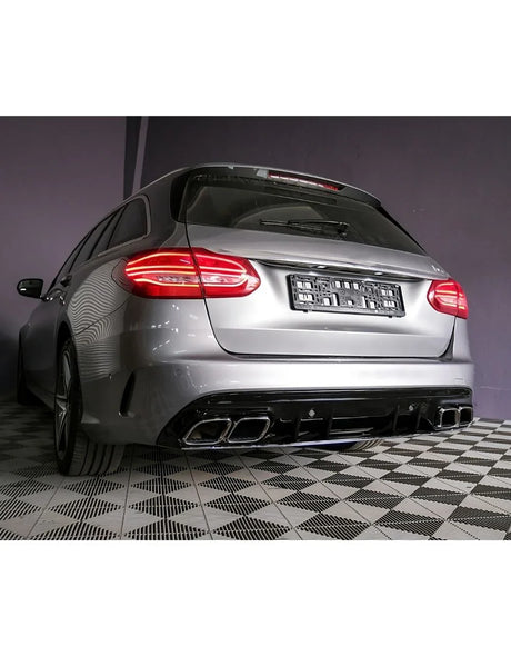 Mercedes C W205 2014-2021 Diffusore Posteriore AMG Line Sport - autorivallo