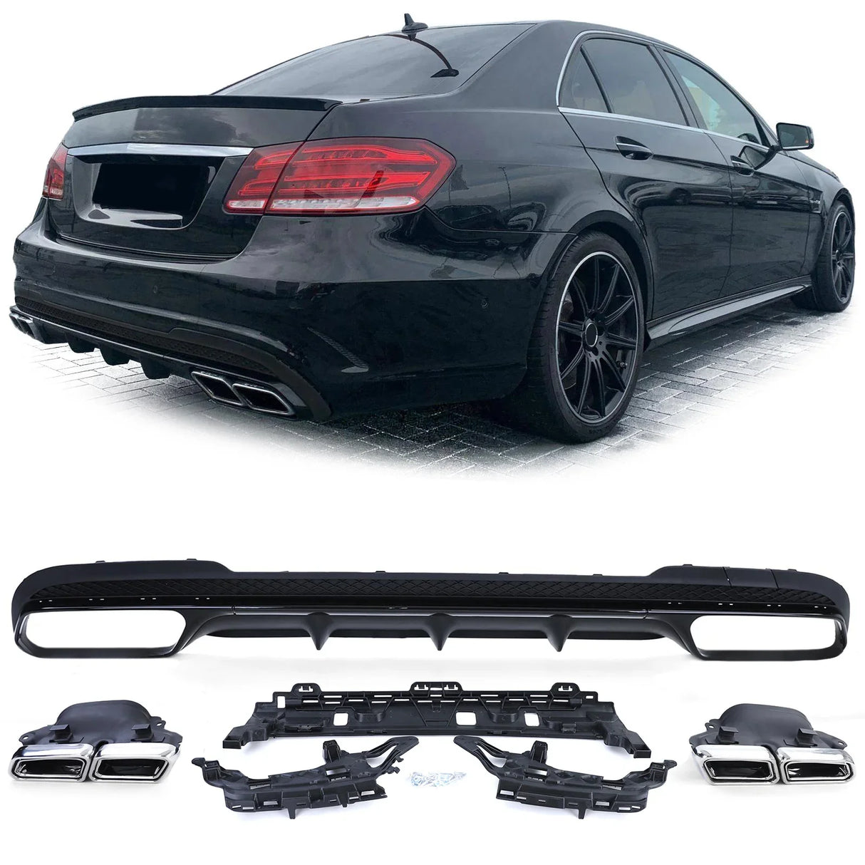 Mercedes E W212 2013-2016 Diffusore Posteriore AMG 63 Look - autorivallo