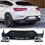 Mercedes GLC C253 Coupé 2016-2019 AMG Line Diffusore Posteriore - autorivallo