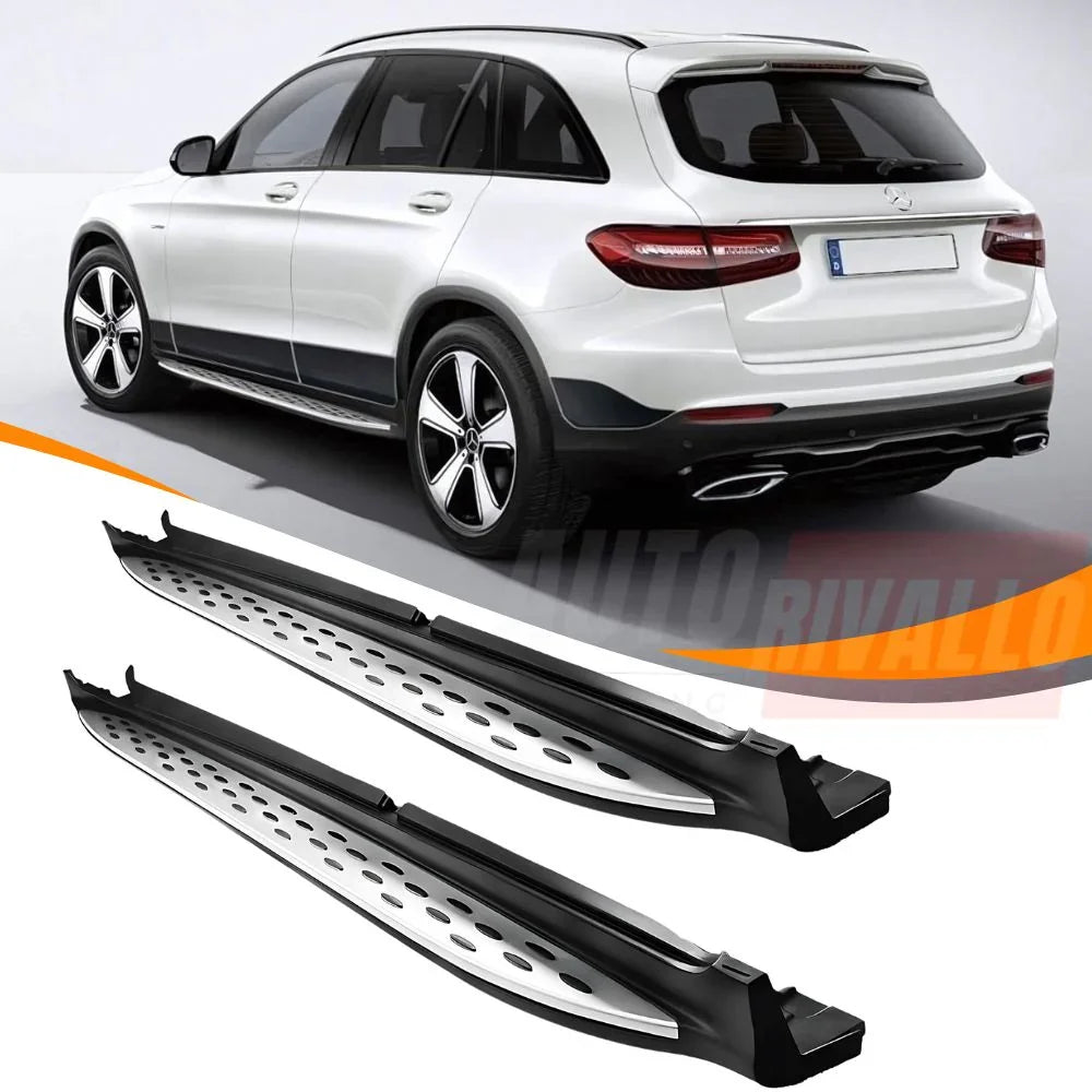 Mercedes GLC X253 C253 2015-2019 Pedane Laterali in Alluminio - autorivallo