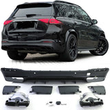 Mercedes GLE W167 2019-2023 AMG Line Diffusore Posteriore Nero - autorivallo