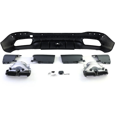 Mercedes GLE W167 2019-2023 AMG Line Diffusore Posteriore Nero - autorivallo