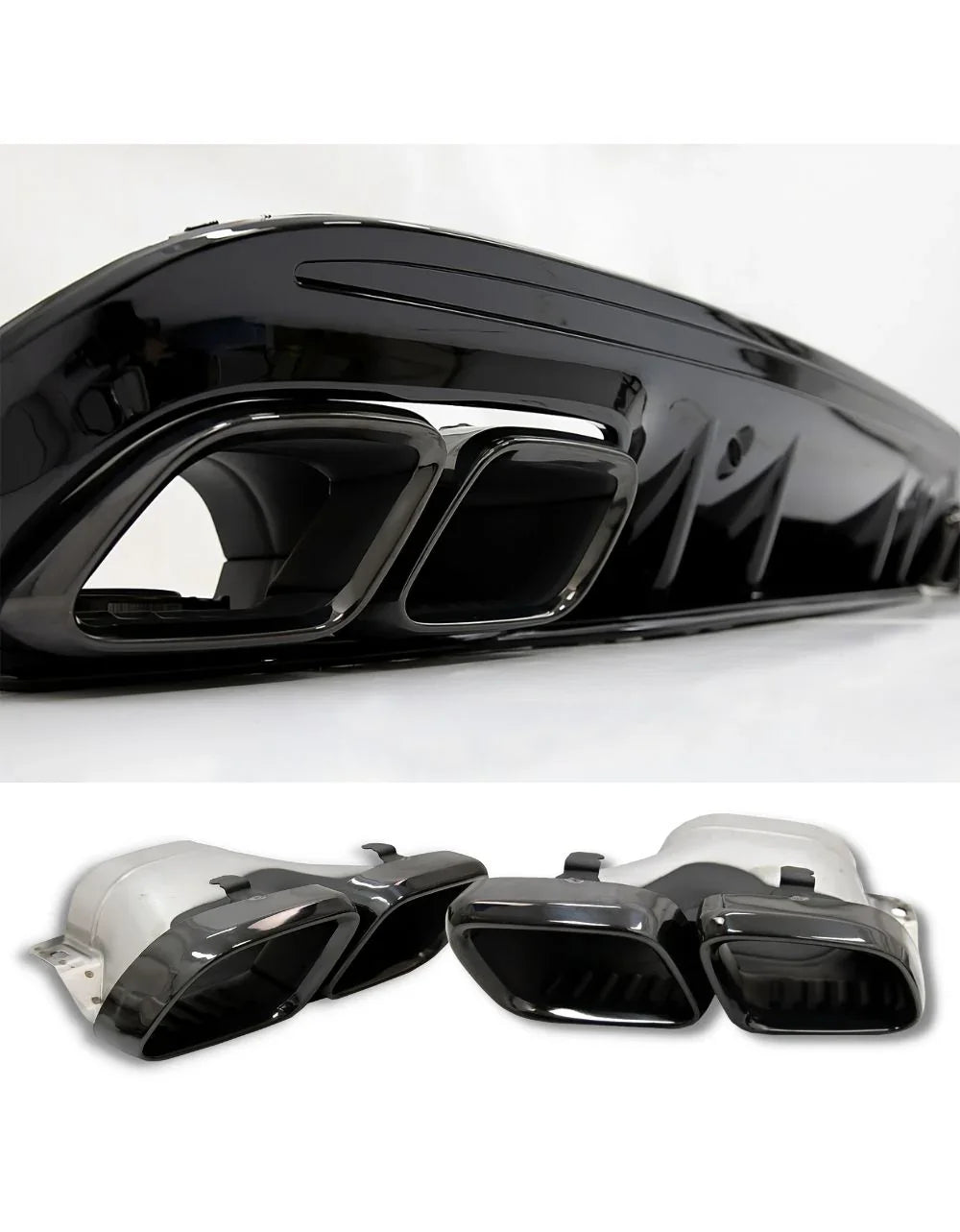 Mercedes C W205 S205 2018-2021 Diffusore AMG Line C63S Look - autorivallo