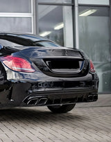 Mercedes C W205 S205 2018-2021 Diffusore AMG Line C63S Look - autorivallo