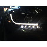 Opel Insignia A 2008-2013 Fari Anteriori LED Neri Lightube - autorivallo