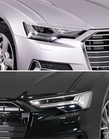 Audi A6 4K C8 2018-2022 Set Palpebre Ciglia Fari ABS 3M - autorivallo