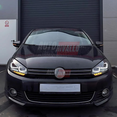 VW Golf 6 2008-2012 Fari Anteriori DRL LED Frecce Dinamiche - autorivallo