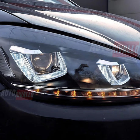 VW Golf 6 2008-2012 Fari Anteriori DRL LED Frecce Dinamiche - autorivallo