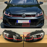 VW Golf 6 2008-2012 Fari Anteriori LED GTI G7.5 Look - autorivallo