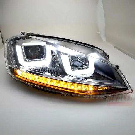 VW Golf 7 2012-2017 Fari Anteriori LED Diurne Doppia-U - autorivallo