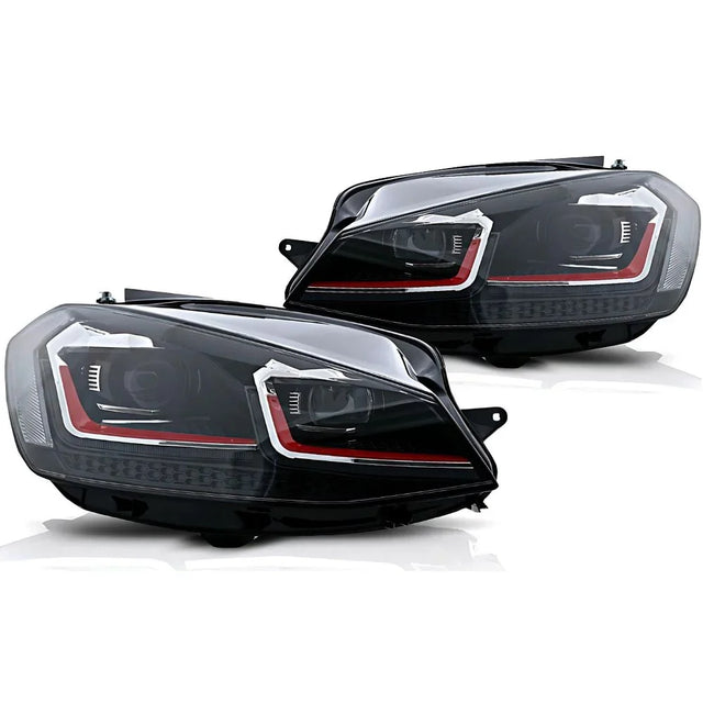 VW Golf 7 2012-2017 Fari Anteriori Ottica GTI Fanali Full LED - autorivallo
