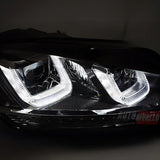 VW Golf 7 12-17 Fari Anteriori R-Line Frecce Dinamiche LED - autorivallo