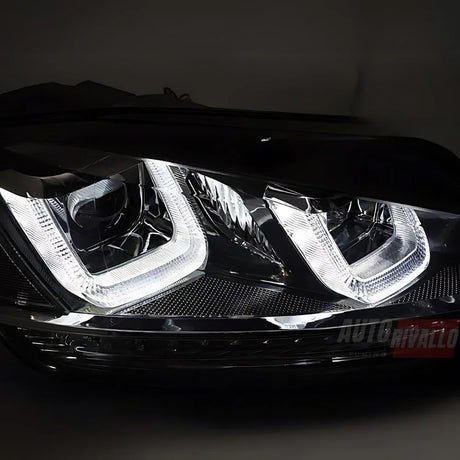 VW Golf 7 12-17 Fari Anteriori R-Line Frecce Dinamiche LED - autorivallo