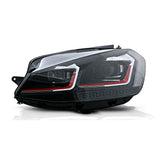 VW Golf 7 2012-2017 Fari Anteriori LED GTI Look Freccia SEQ - autorivallo