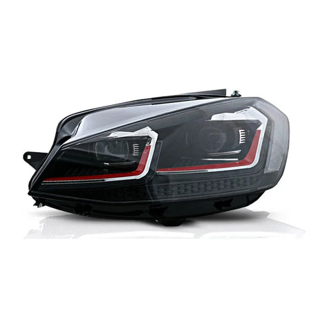 VW Golf 7 2012-2017 Fari Anteriori LED GTI Look Freccia SEQ - autorivallo