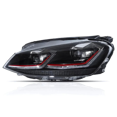VW Golf 7.5 2017-2019 Fari Anteriori Full LED GTI Look SEQ - autorivallo