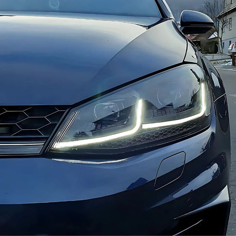 VW Golf 7.5 2017-2019 Fari Anteriori Full LED R-Line Look SEQ - autorivallo
