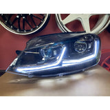 VW Golf 7.5 2017-2019 Fari Anteriori Full LED R-Line Look SEQ - autorivallo