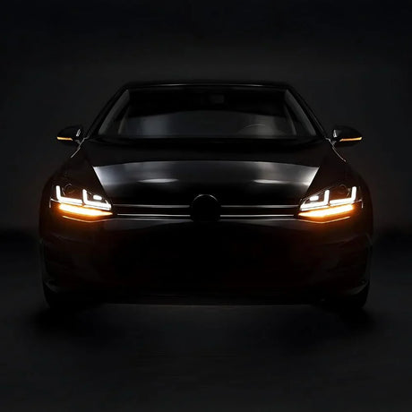 VW Golf 7 2012-2017 Fari Anteriori Full Led OSRAM Xenon Neri - autorivallo