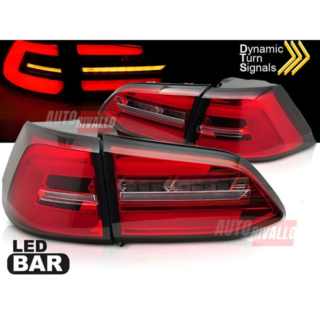 VW Golf 7.5 Variant 2017-2019 Fari Posteriori Full LED Rosso - autorivallo