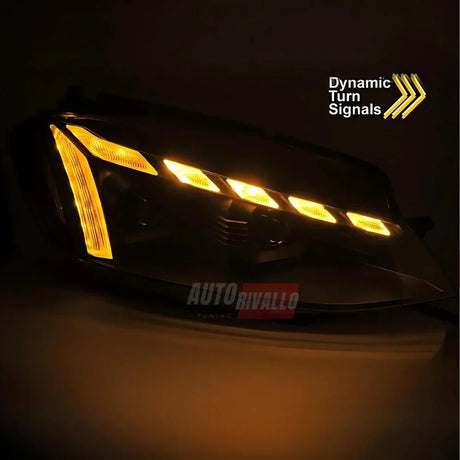 VW Golf 7.5 2017-2019 Fari Anteriori Full LED DRL Freccia SEQ - autorivallo