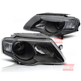 VW Passat 3C B6 2005-2010 Fari Anteriori Nero Xenon Look - autorivallo