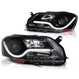 VW Passat B7 2010-2014 Fari Anteriori LED Lightube Neri - autorivallo