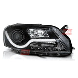 VW Passat B7 2010-2014 Fari Anteriori LED Lightube Neri - autorivallo