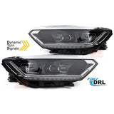 VW Passat B8 2014-2019 Fari Anteriori LED Matrix Frecce SEQ - autorivallo