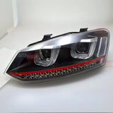 VW Polo 6R 6C 2009-2017 Fari Anteriori LED Frecce Dinamiche - autorivallo