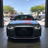 Audi A4 B8 2011-2015 Griglia Anteriore RS4 Look Nero Lucido - autorivallo