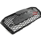 Audi A4 B9 2015-2019 Griglia Anteriore RS4 Look Nero Lucido - autorivallo