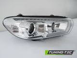 VW Scirocco 2014-2017 Fari Anteriori LED Sequenziale Cromati - autorivallo