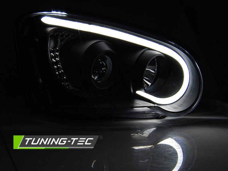 Subaru Impreza II GD 2003-2005 Fari Anteriori LED Light Tube Nero - autorivallo