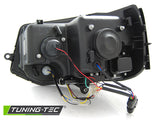 VW T5 2010-2015 Fari Anteriori Light Tube DRL LED Nero - autorivallo