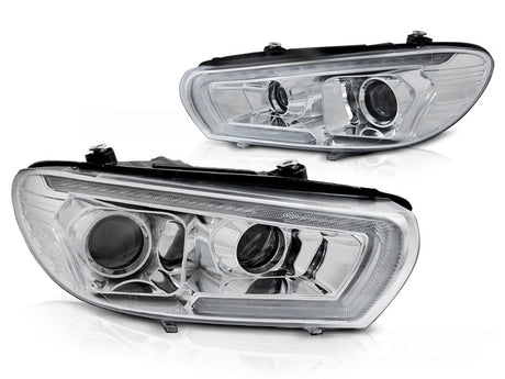 VW Scirocco 2014-2017 Fari Anteriori LED Sequenziale Cromati - autorivallo