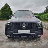 Griglia sportiva Panamericana nera compatibile Mercedes GLE AMG Line.