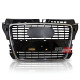 Audi A3 8P S3 S-Line 2008-2012 Griglia Anteriore Nero Cromato