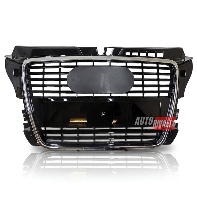 Audi A3 8P S3 S-Line 2008-2012 Griglia Anteriore Nero Cromato