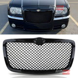 Griglia radiatore sportiva a nido d’ape nero lucido per Chrysler 300C 2004-2011