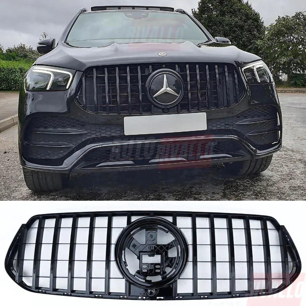Griglia anteriore GTR Panamericana nera per Mercedes GLE 2019-2023 AMG Line.