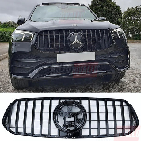 Griglia anteriore GTR Panamericana nera per Mercedes GLE 2019-2023 AMG Line.