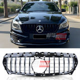 Griglia anteriore Mercedes CLA C117 (2013-2016) GTR Look panamericana nero lucido