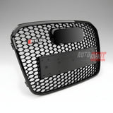 Mascherina sportiva a nido d'ape per Audi A6 C7 4G, con supporto PDC e portatarga inclusi.