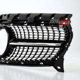 Mascherina Mercedes CLA C117 nero lucido Diamond. Griglia di ricambio premium per modelli 2015-2019
