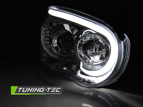Subaru Impreza II 2003-2005 Fari Anteriori LED Light Tube Cromati - autorivallo