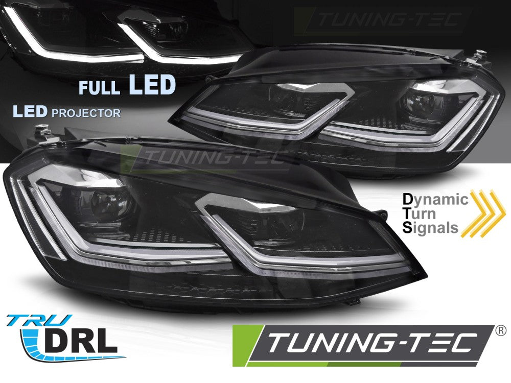 VW Golf 7 2012-2017 Fari Anteriori Full LED Stile R-Line - autorivallo