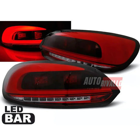 VW Scirocco 2008-2014 Fanali Stop Posteriori LED Rosso Fumé - autorivallo