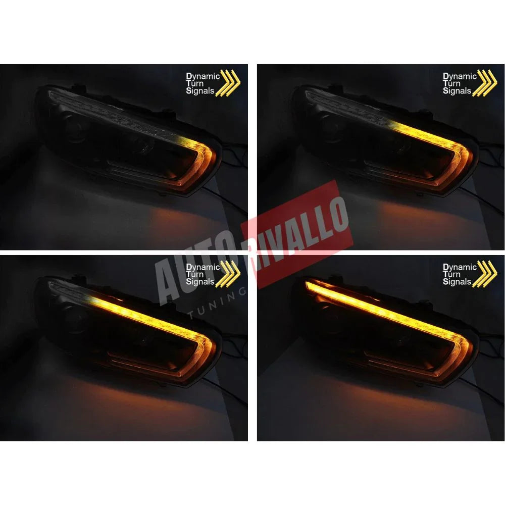 VW Scirocco 2008-2014 Fari LED DRL Frecce Dinamiche (Xenon) - autorivallo
